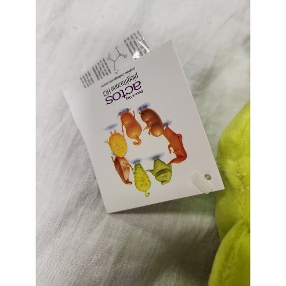 RARE Pancreas Actos Pioglitazone 8" PLUSH Doll Diabetes Steven Smith Bean New - Picture 4 of 4